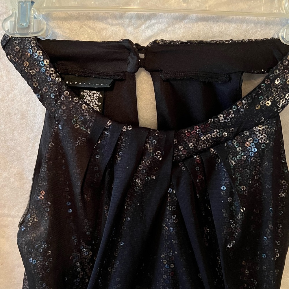 Black Sequin Top